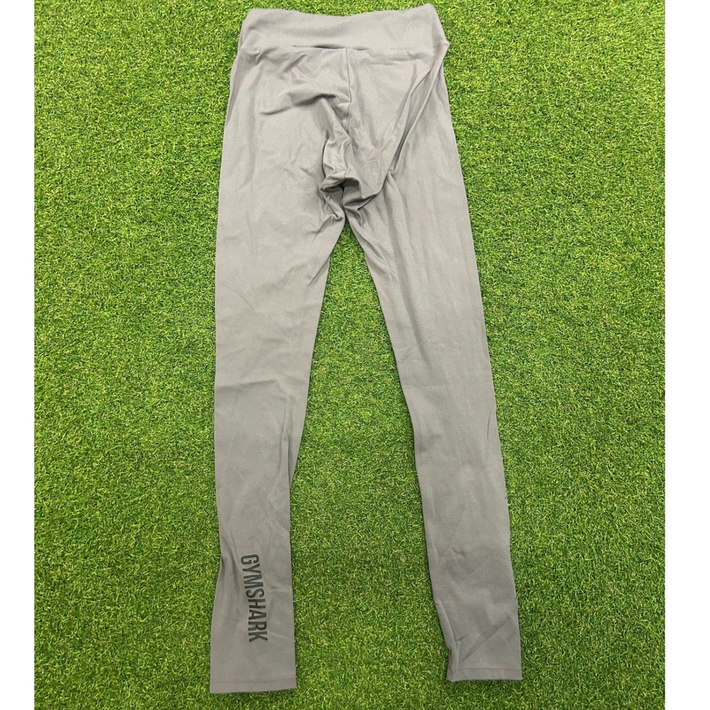 Gymshark Womens High Waisted Logo Leggings Charcoal Gray Small GLGA2218-AW18-U12